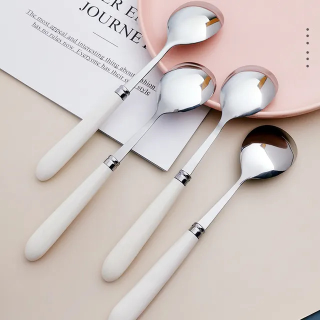 Sendok Makan Korea Motif Stainless Steel Sus 304 Premium Korean Spoon Makanan Alat Makan Karakter Motif TERMURAH TERLARIS