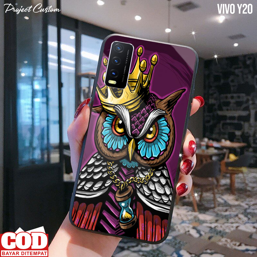 Case VIVO Y20 - Casing Hp VIVO Y20 Terbaru [ OWL-02 ] Silikon Hp VIVO Y20 - Softcase Hp VIVO Y20 - K