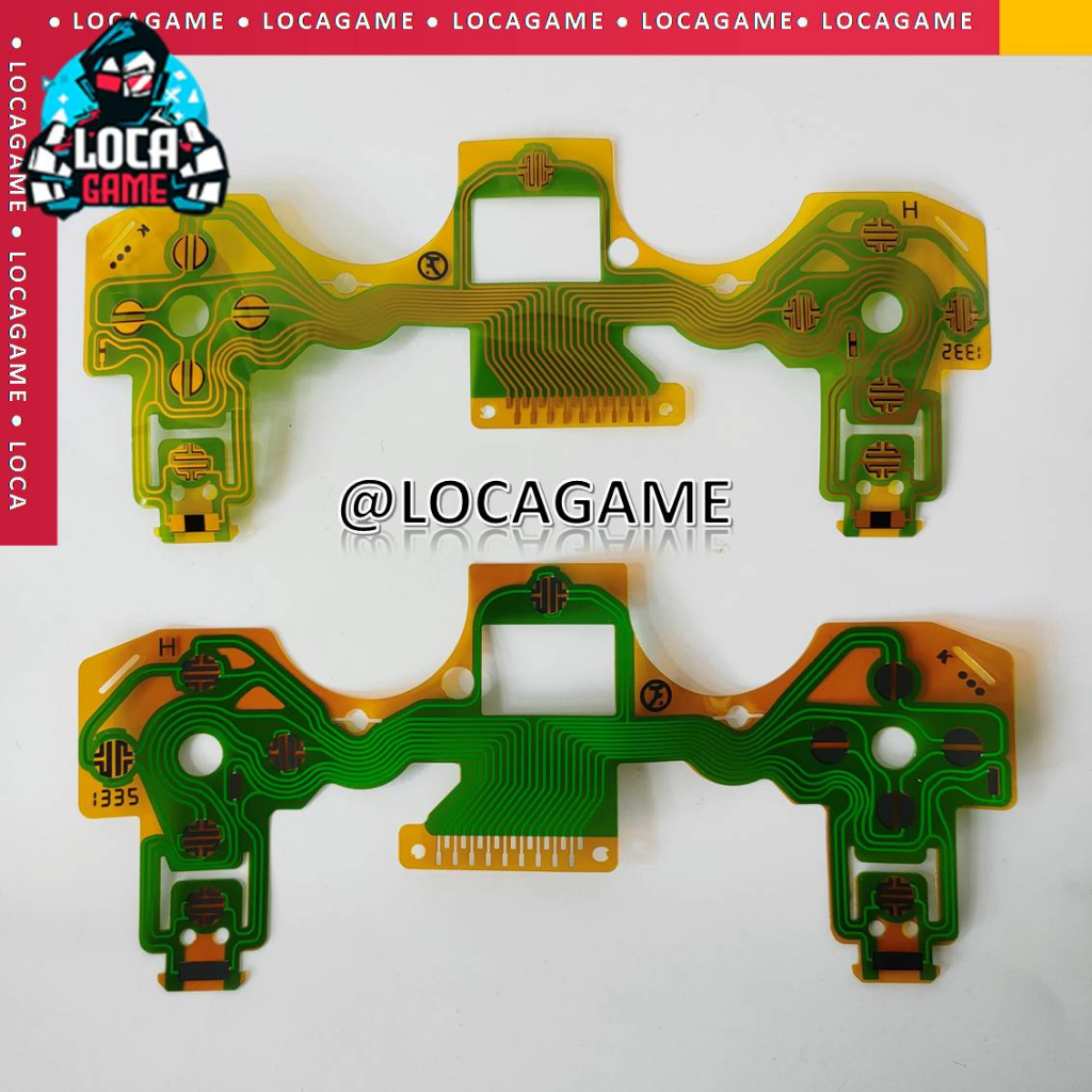 PCB FLEXIBLE MIKA STIK STICK PS4 FAT OM ORI MESIN JDS - 001 HIJAU GOLD &amp; KUNING