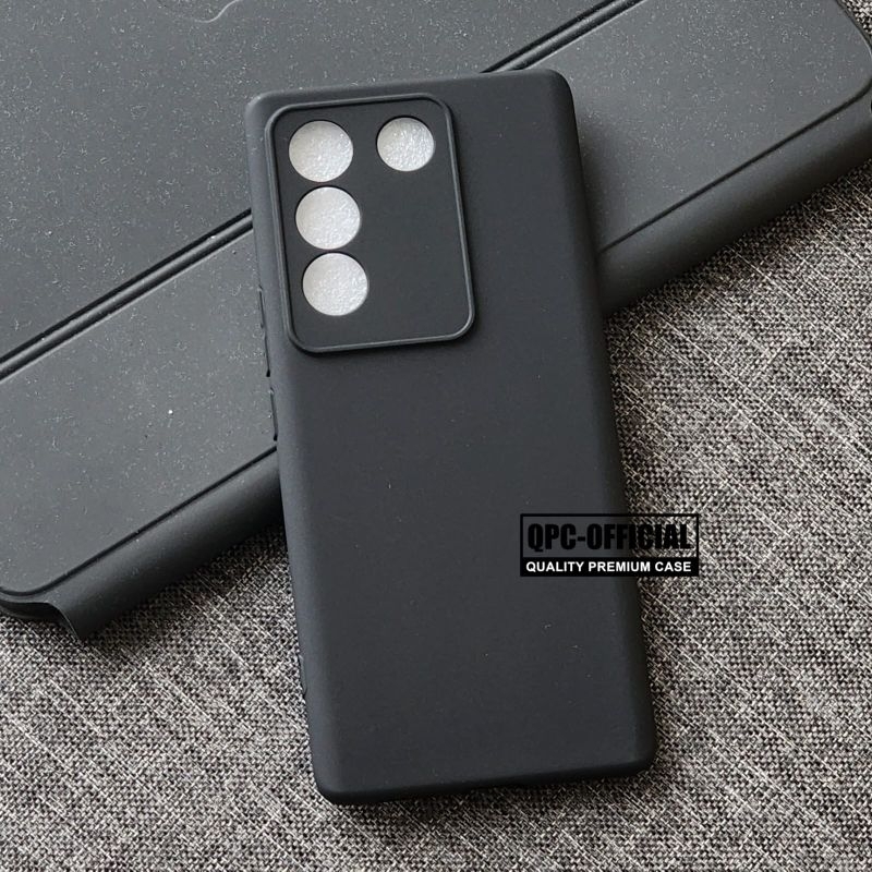 Vivo V23 5G Vivo V23E Vivo V27 5G Vivo V27E Softcase Macaron Square / Case Square Edge Black Case Vi