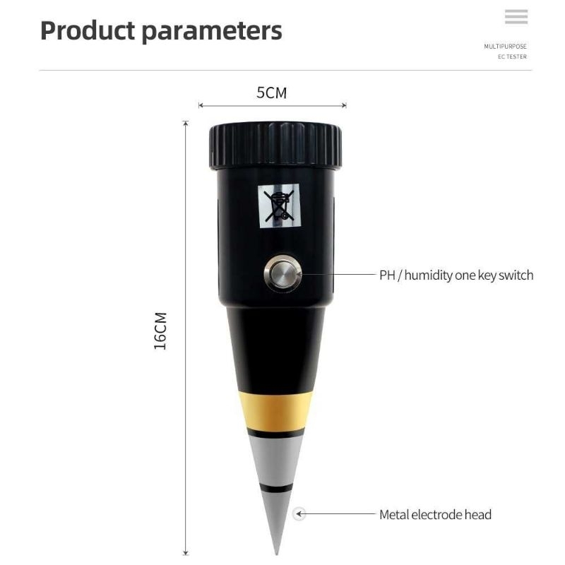 JUANJUAN 2 in 1 Pengukur Kelembapan dan PH Tanah Soil Humidity Tester - JJ2