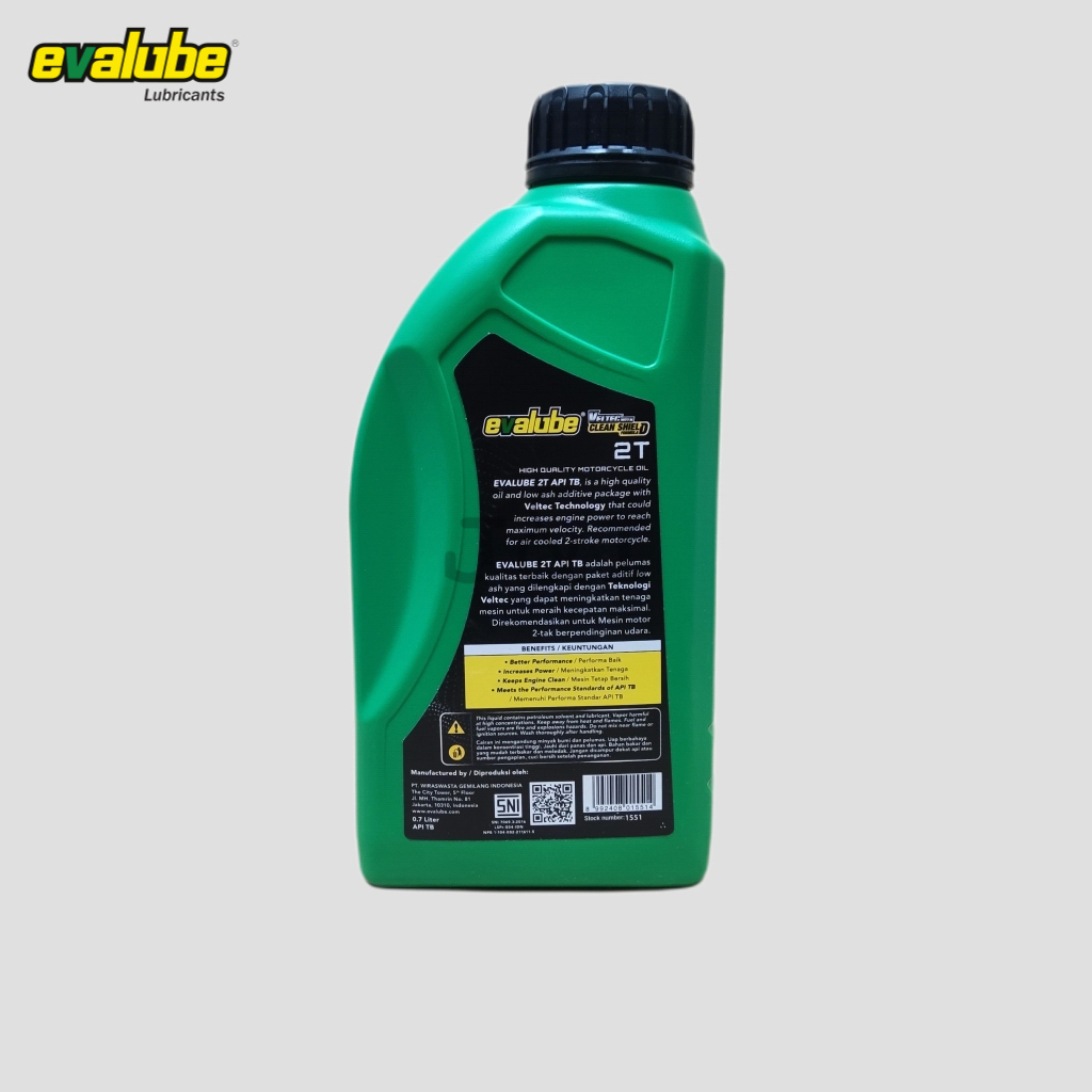 Oli Samping Evalube 2T API TB 0,7 Liter - Oli Samping