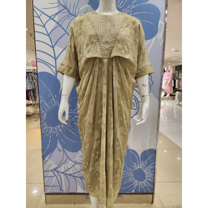 KAFTAN WANITA BRAND EPRISE ORIGINAL MODEL TERBARU 2023 WARNA SAGE GREEN | BAJU MUSLIM WANITA TERBARU