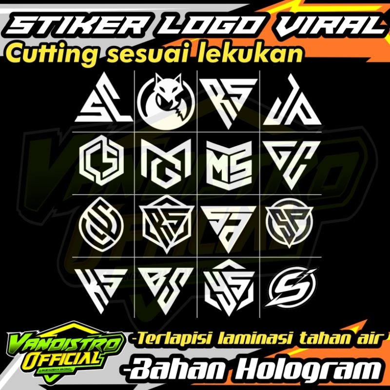 Stiker logo / stiker viral / stiker kata kata / stiker motor / stiker hologram