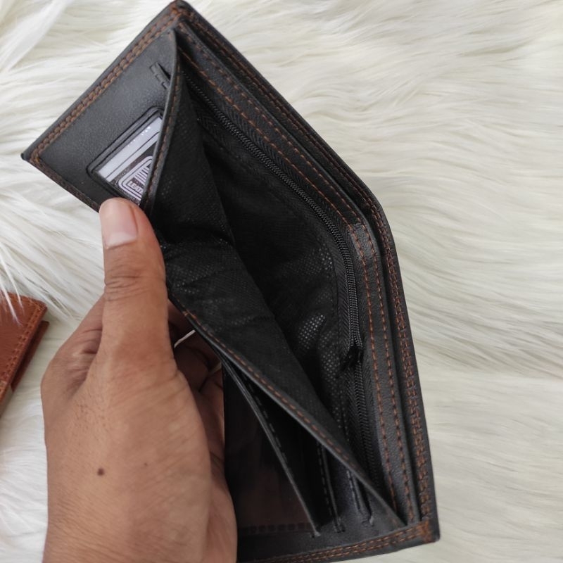 Dompet Lipat Pria Kulit Sintetis | Dompet Pria 6 Slot