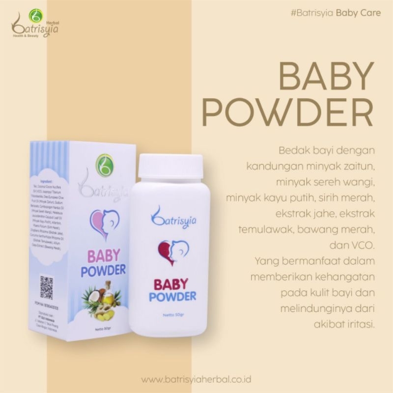 baby powder batrisyia/ baby powder herbal/ bedak bayi herbal