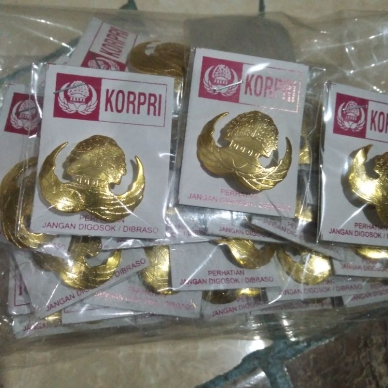 pin korpri cekung 3cm 100biji Kuningan