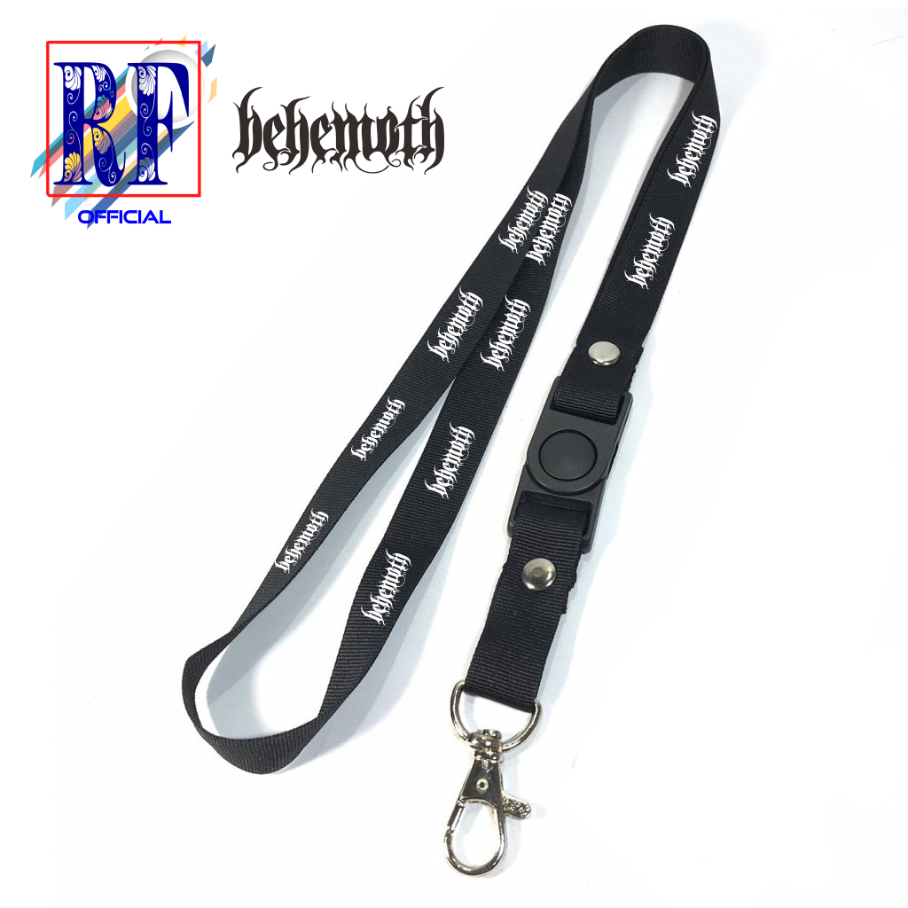 

Tali Lanyard BEHEMOTH BAND METAL GANTUNGAN KUNCI/GANTUNGAN ID CARD/GANTUNGAN POD Best seller COD