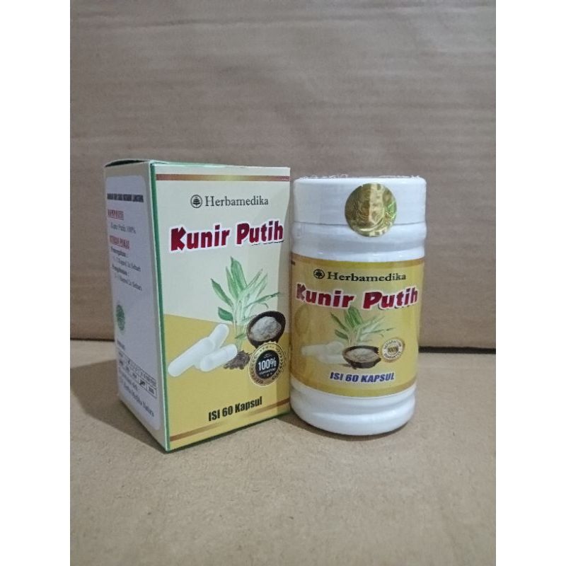 Kapsul Kunir Putih Herbamedika isi 60 kapsul