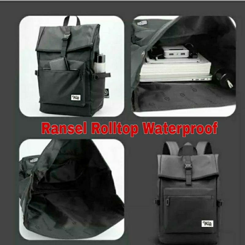 Tas Punggung Pria Backpack Laptop Pria Tas Distro Cowok Cewek Tas Ransel Sekolah 089