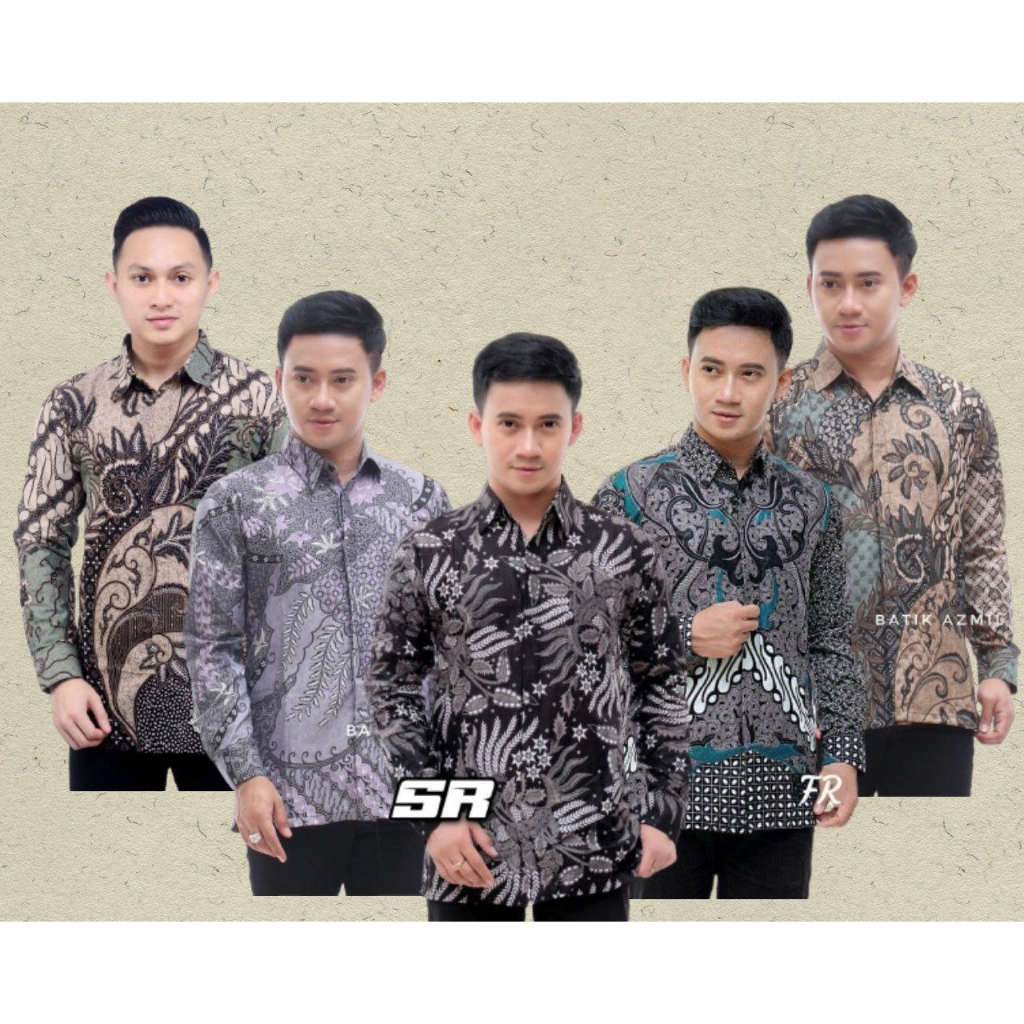 Baju Batik Pria Murah Dewasa Kemeja Batik Pria Lengan Panjang Batik Modern Terbaru 2023 Mewah