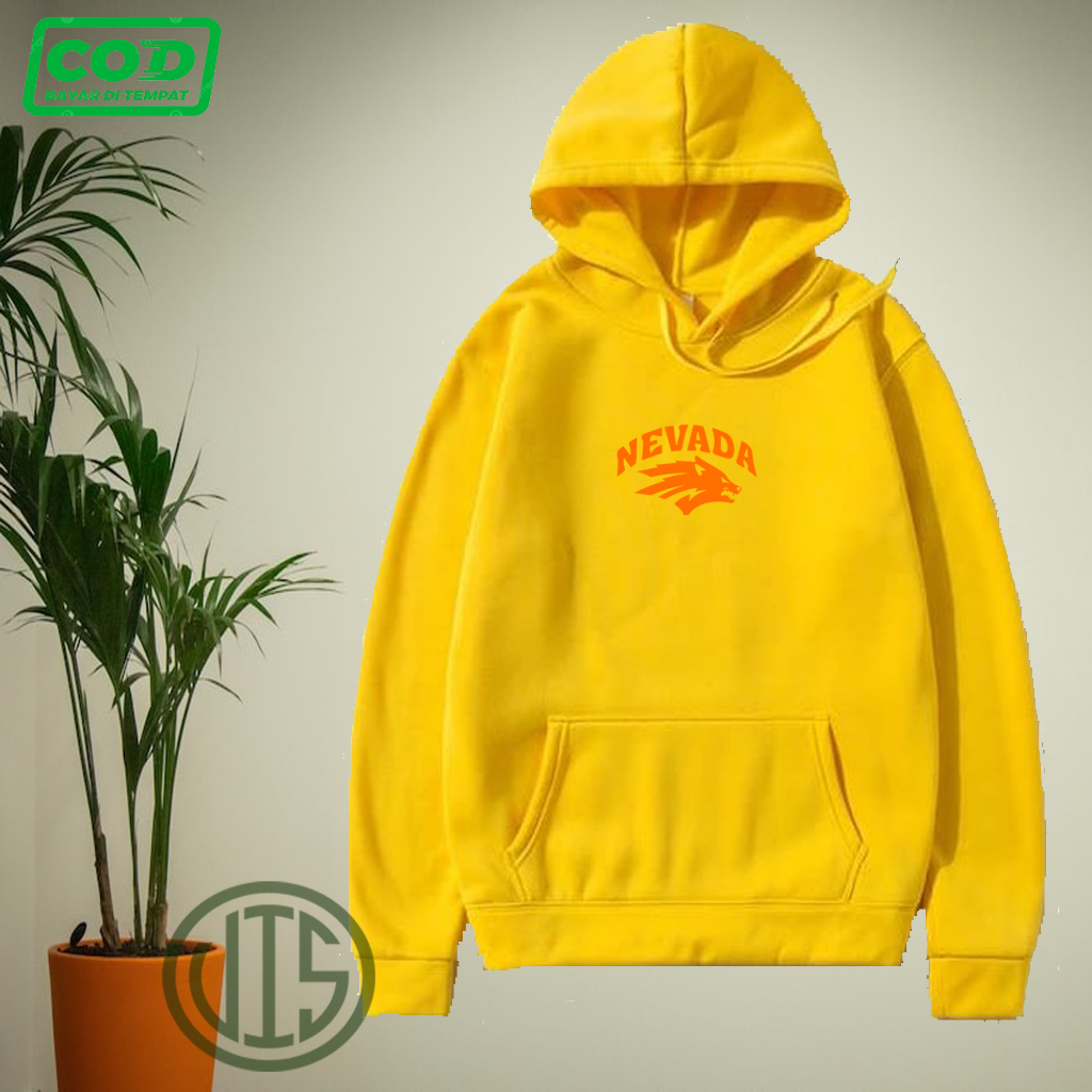 Sweater Hoodie NEVADA 0002 MOTIF ORANGE// Sweatshirt Hoodie Pria/Wanita//Switer  Trendi Masa Kini St