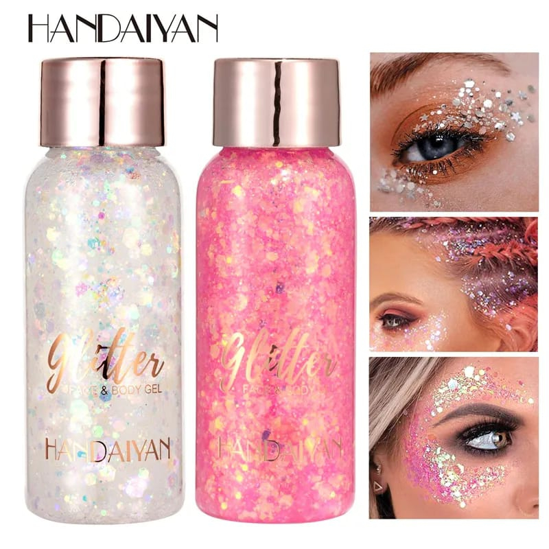 FACE &amp; BODY GEL GLITTER PAINTING HANDAIYAN BODY ART GLITTER MAKEUP PAINT