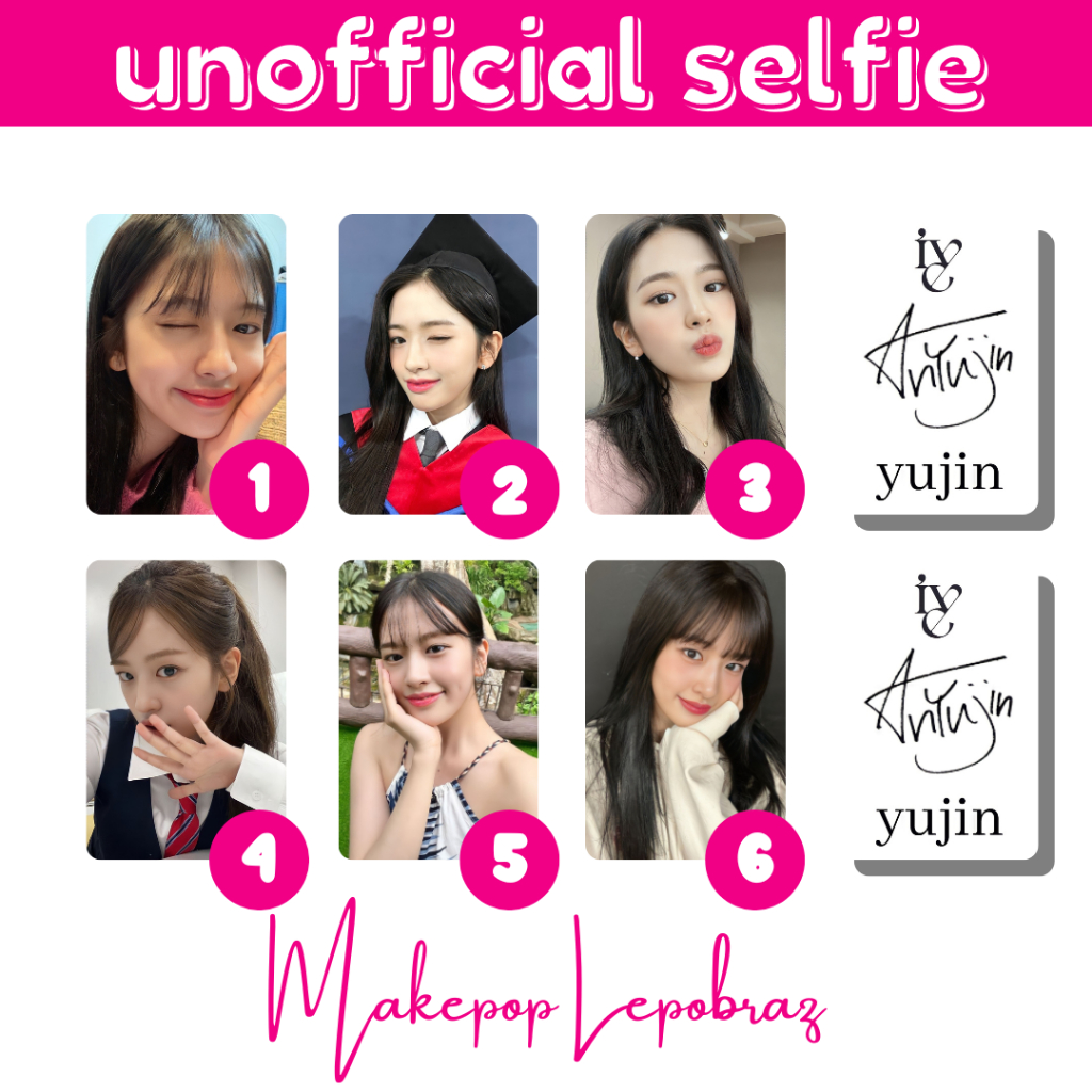 [MIN. 3 PC] IVE UNOFFICIAL SELFIE - GIRLFRIENDABLE GAEUL YUJIN REI WONYOUNG LIZ LEESEO