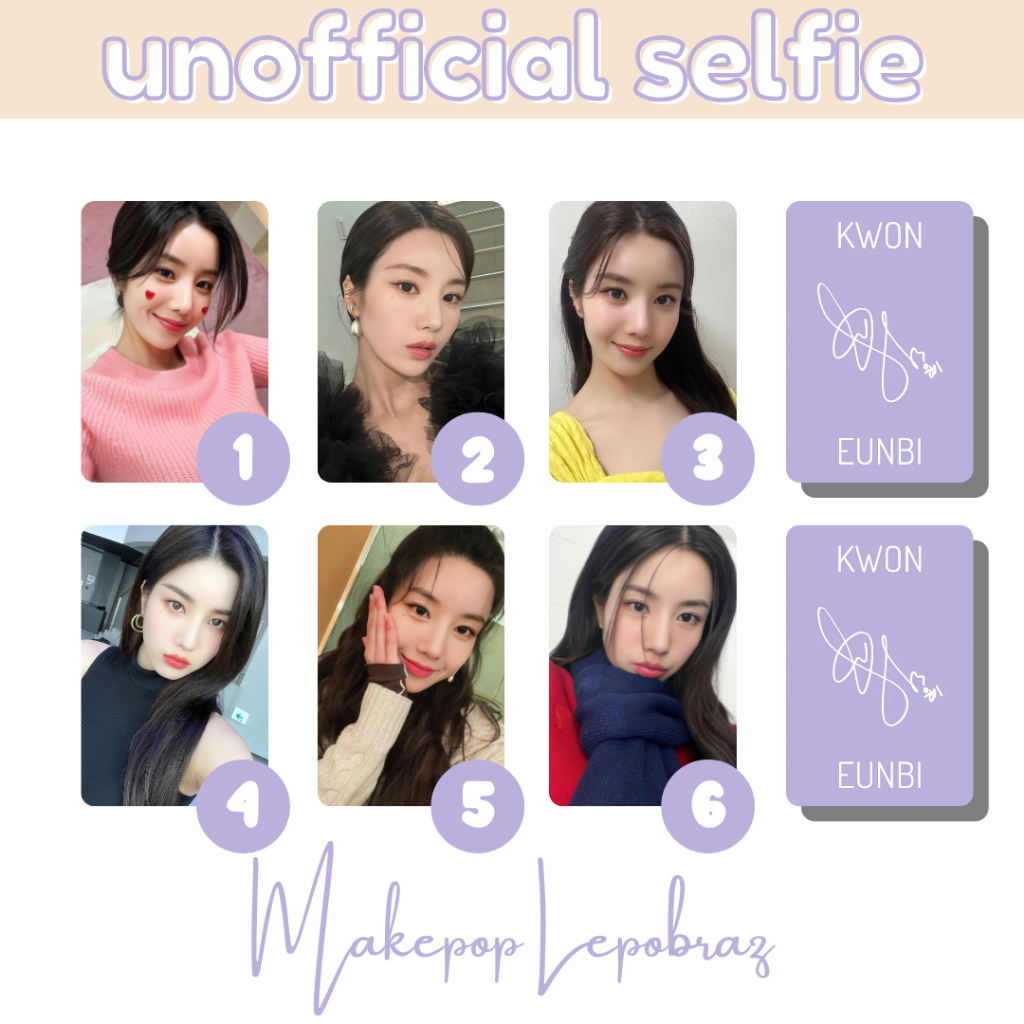 [PART 1] [MIN. 3 PC] IZONE IZ*ONE UNOFFICIAL SELFIE - GIRLFRIENDABLE PC CHAEYEON EUNBI HITOMI HYEWON