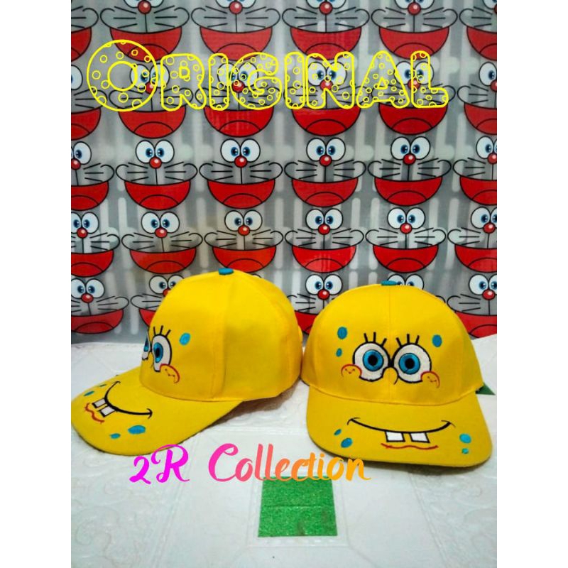 Topi karakter anak laki laki topi anak karakter spongebob topi anak lucu topi anak cewek topi anak o