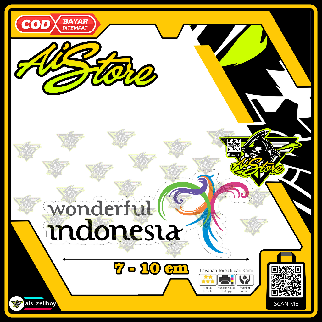 Stiker Wonderful Indonesia