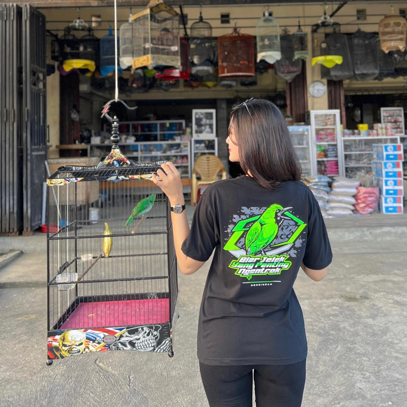 (COD) KAOS BURUNG SULTAN KICAU CUCAK IJO V3 (FREE PAKAN BURUNG&STICKER)