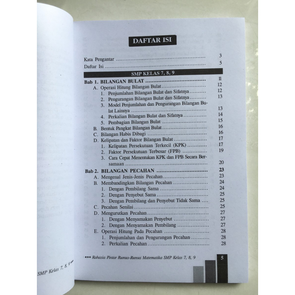 Buku Rahasia Pintar Lengkap dan Mudah: Rumus-Rumus Matematika Untuk Smp Kelas 7, 8, 9