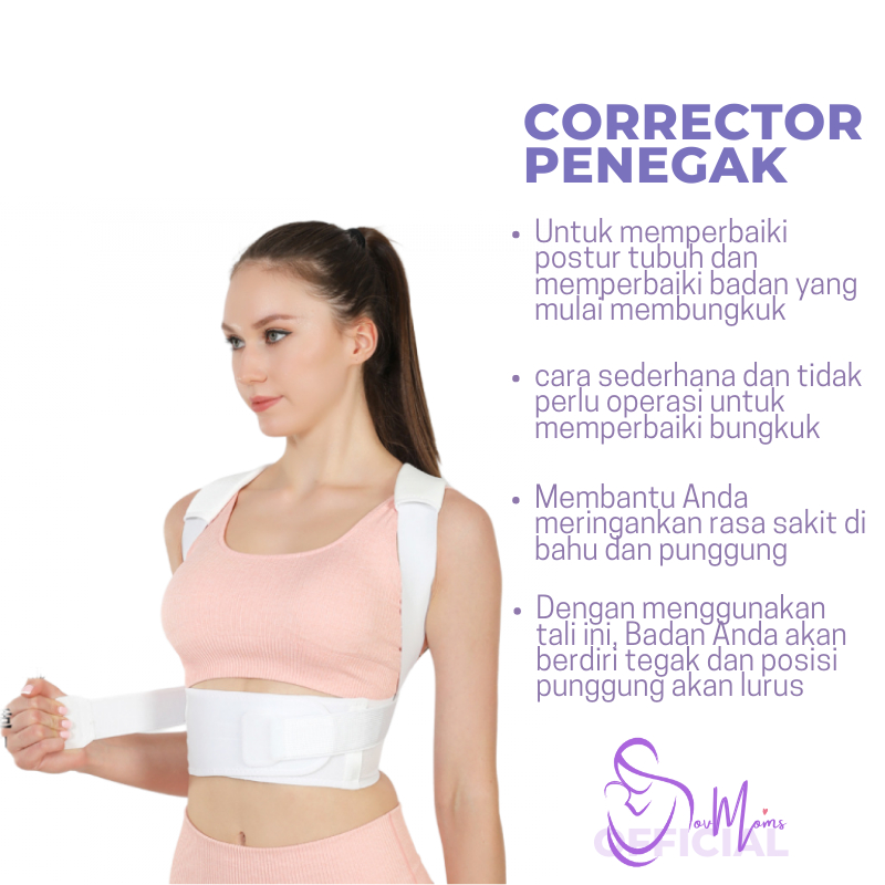 Alat Terapi Penegak Penyangga Penyanggah Pelurus Punggung Bungkuk Back Posture Corrector Terapi Kesehatan Korektor Posture Ikat Penahan Punggung Bungkuk Skoliosis  CORRECTOR JINGBA New Original Premium