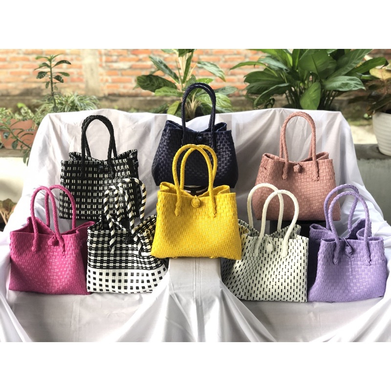 Tas Anyaman Jali Petty Premium Tali Pendek Termurah/Grosi