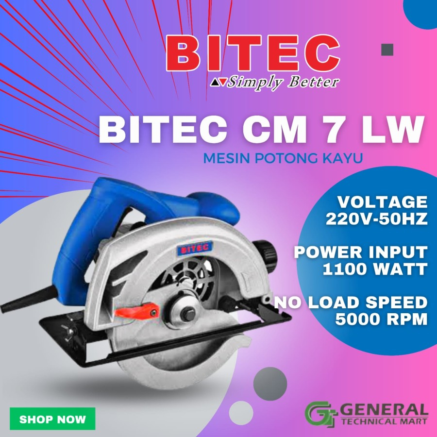 Mesin Potong Kayu BITEC CM 7 LW Heavy duty CM7-LW