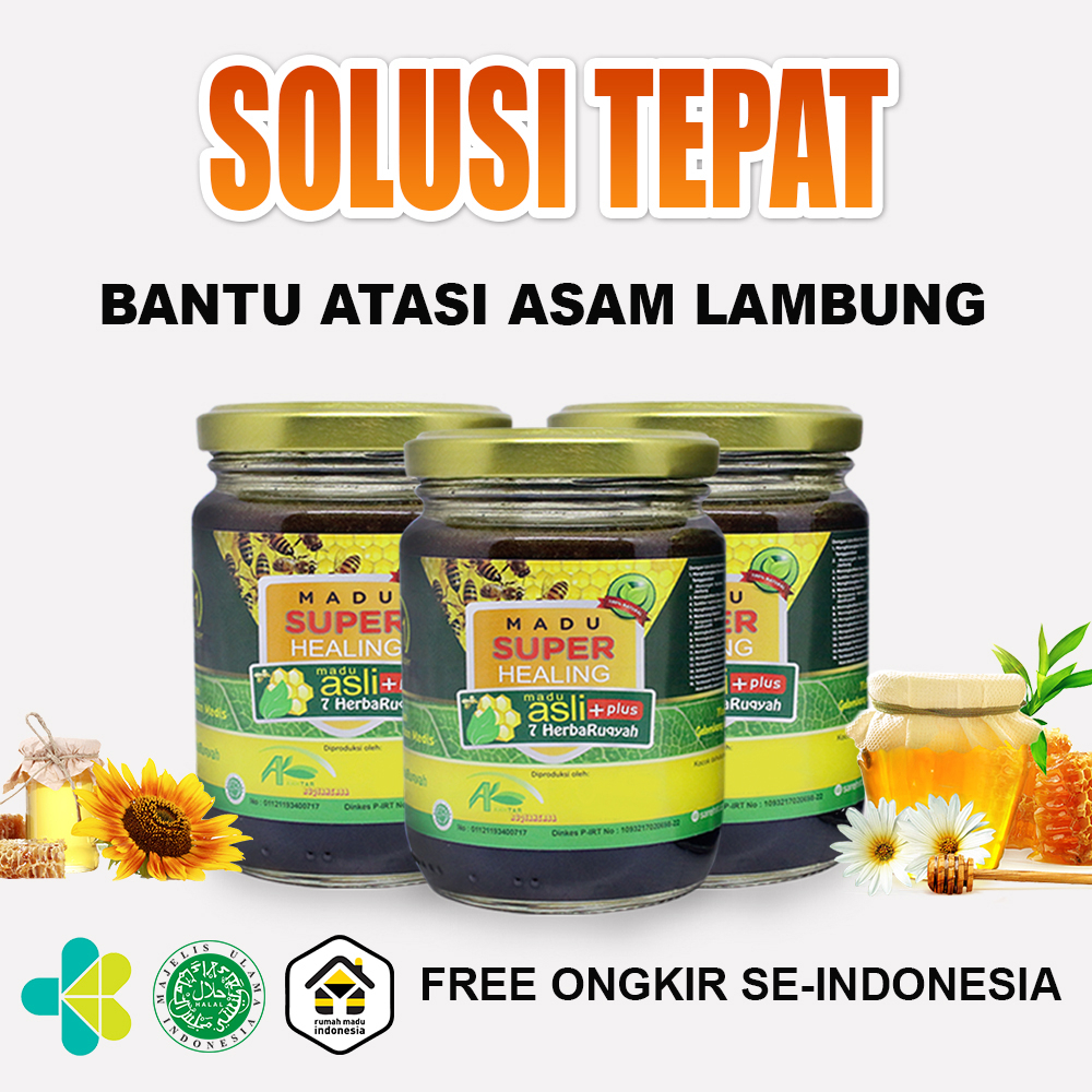 

Madu Super H Obat Asam Lambung Herbal Maag GERD dan Anxiety