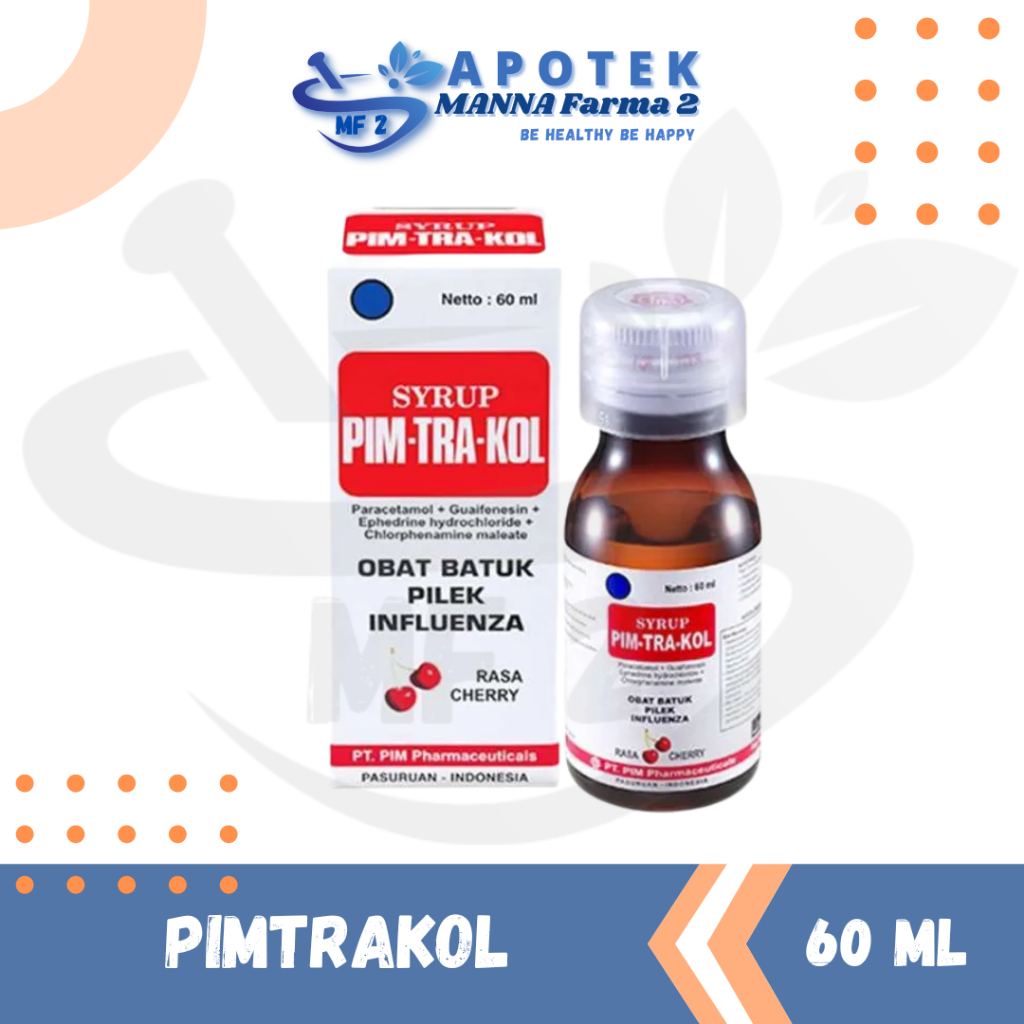 PIMTRAKOL SIRUP 60ML RASA CHERRY, RASA LEMON
