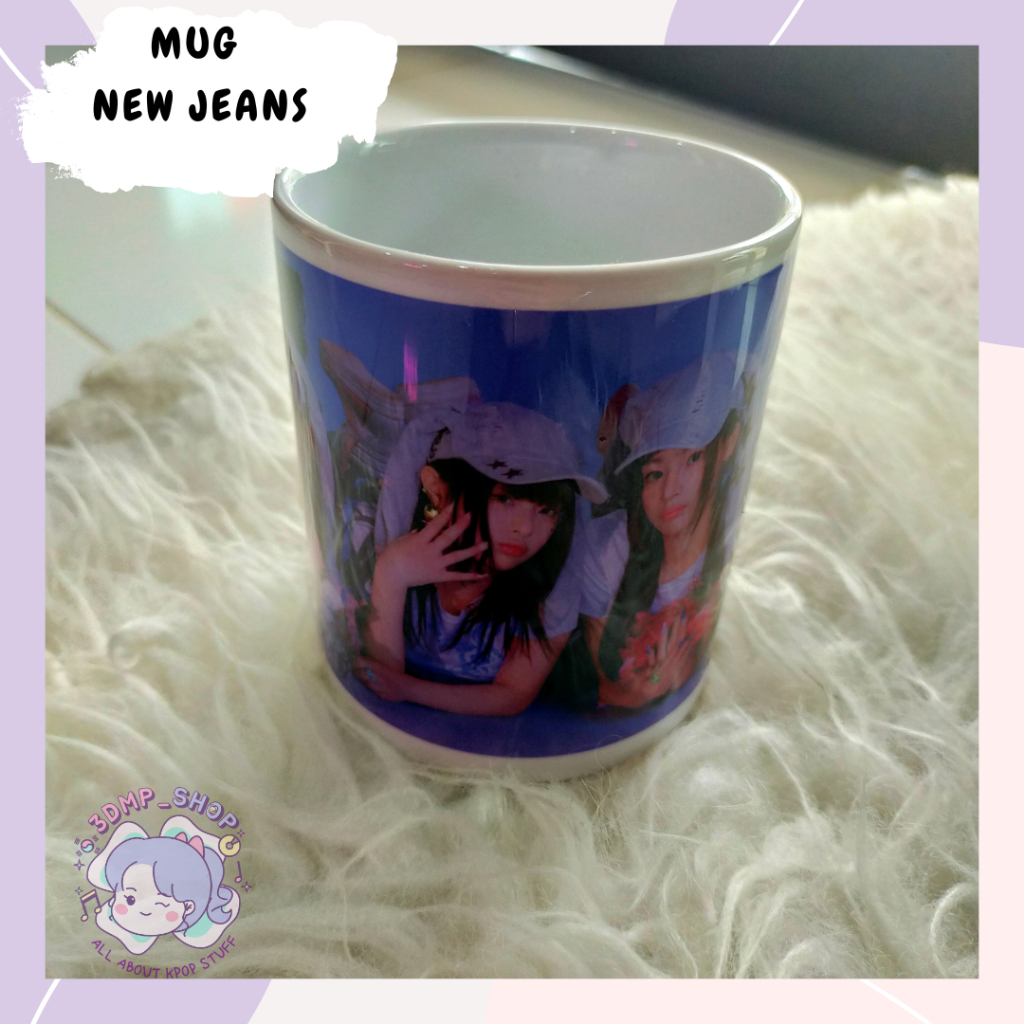 [MOHON TAMBAH BUBLE WRAP] MUG GELAS CANGKIR NEW JEANS