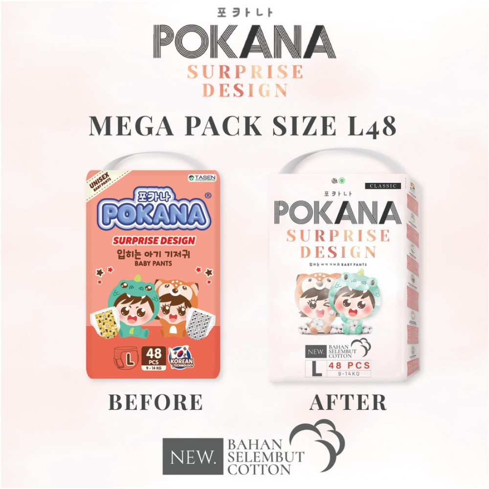 Pokana Baby Pants Popok Celana Surprise - L 48