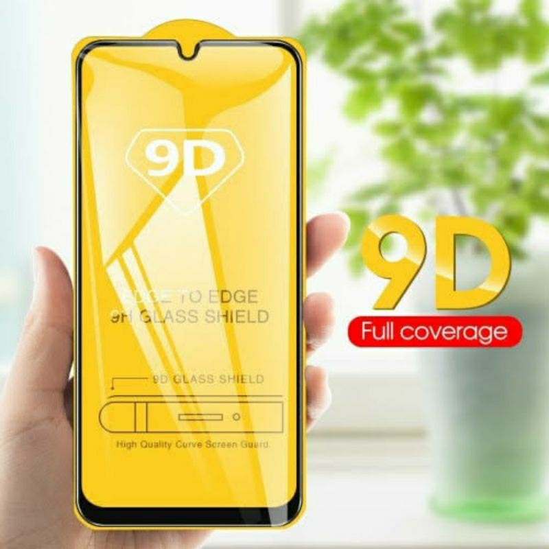 TG 9D GOLD REALME 5 PRO / REALME 3 PRO / Y3 / SMART 3 / SAMSUNG A9 2018 FULL LAYAR