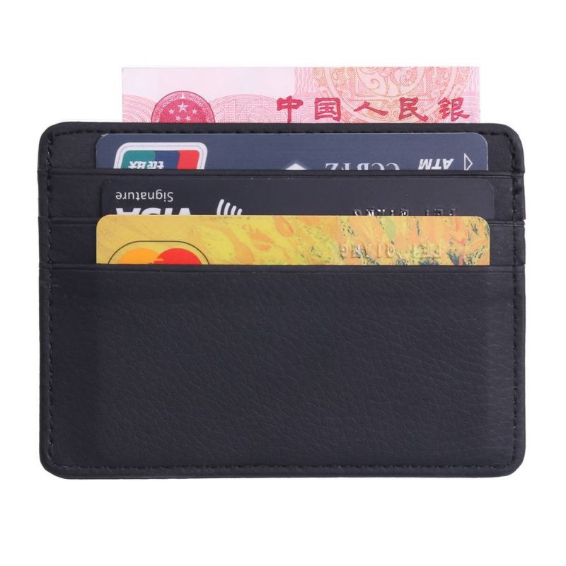 Dompet Mini Kartu Kulit ATM ID Card Holder Slim Design