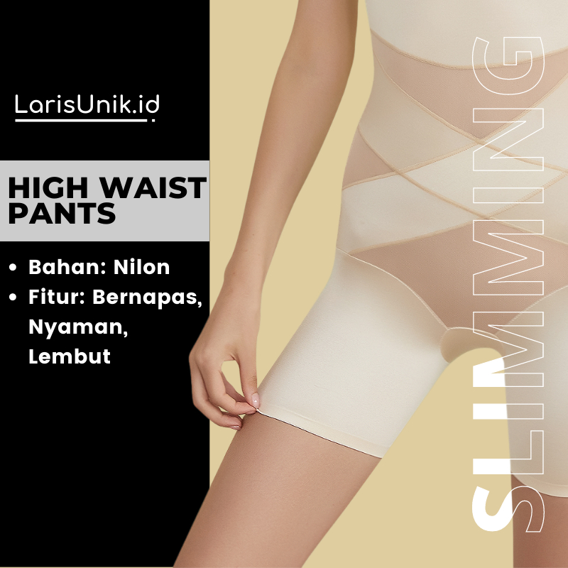 Celana Korset Wanita Jumbo Pelangsing Pengecil Perut Buncit Paha Dan Bokong Pantat Peramping Pinggang Korslet Corset Celana  Pelangsing Slimming Pants Korset Celana Slim Original Seamless PANTS X