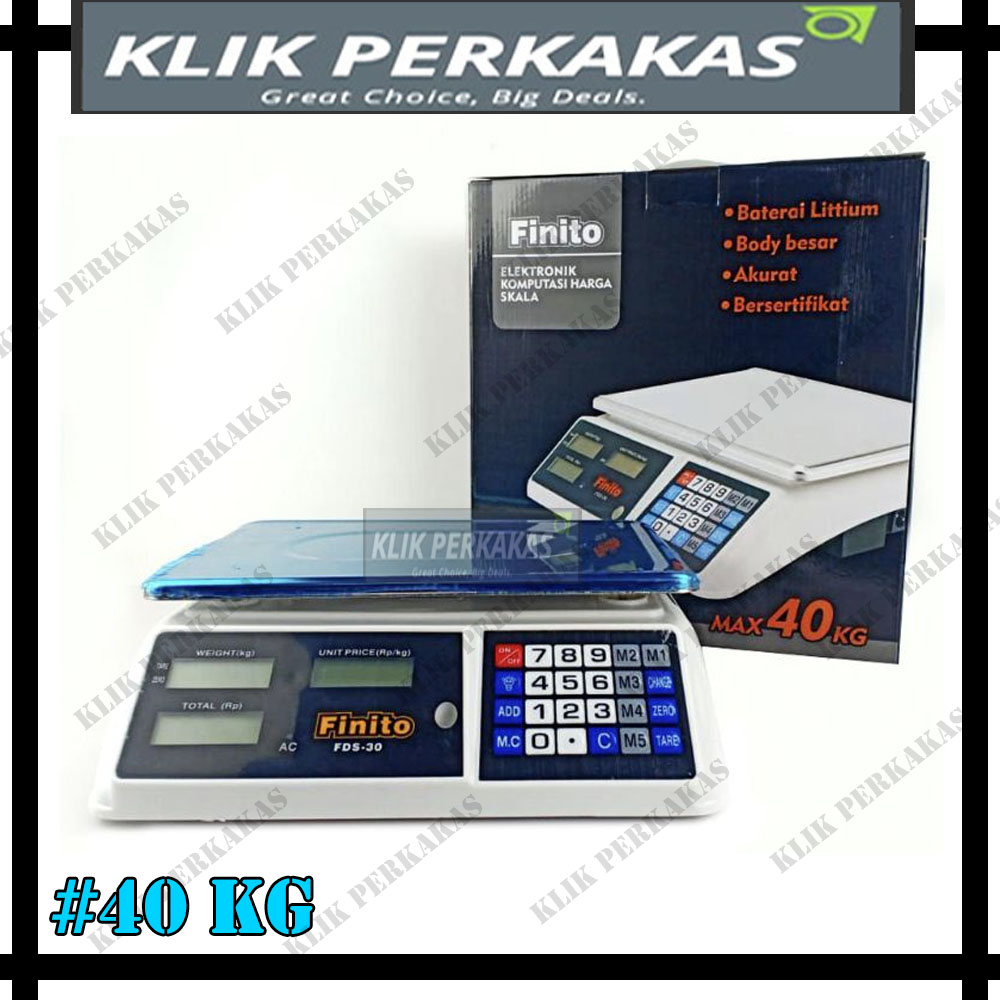 FINITO Timbangan Buah Elektronik By Matrix Precise Pricing Digital Scale 30kg