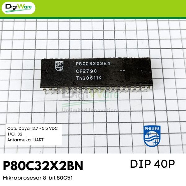 P80C32X2BN Mikroprosesor 8bit DIP 40Pin