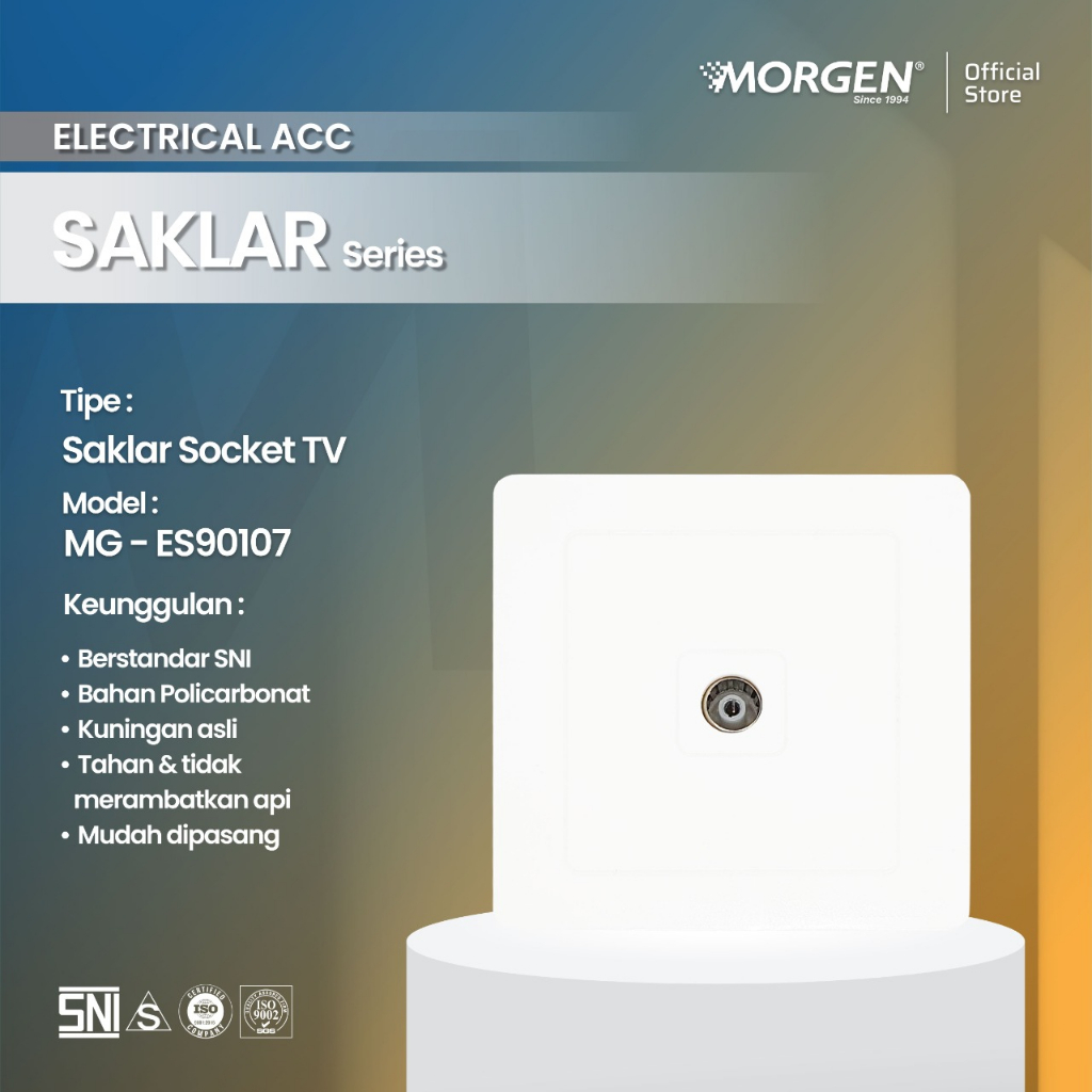 Morgen Antena Socket MG ES90107 SNI Serial Elektrik Series