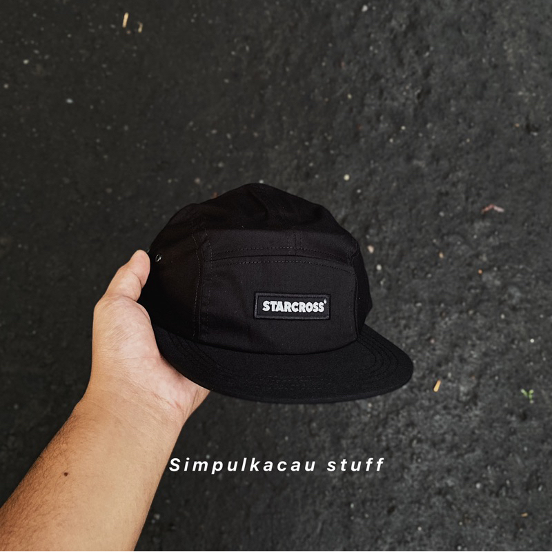 topi 5panel starcross black original