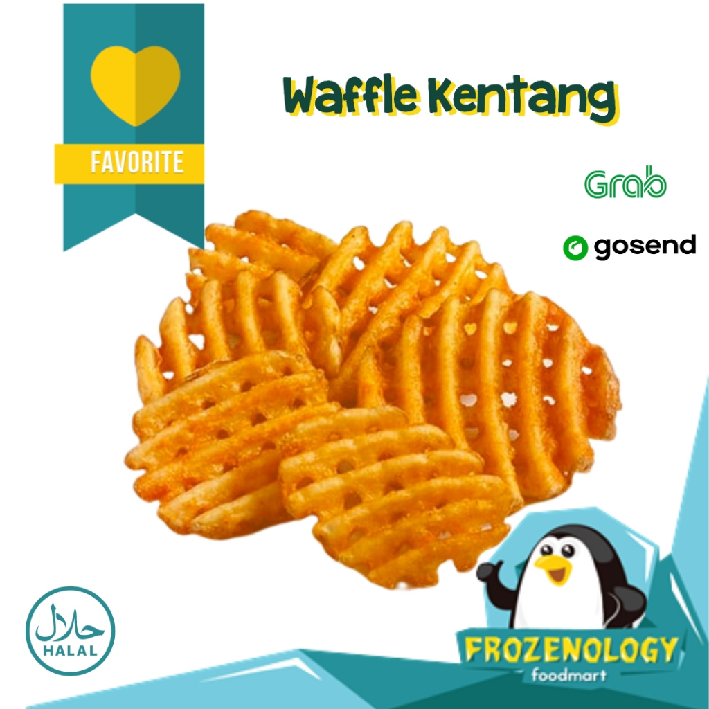 

Kentang Goreng Waffle McCain Criss Cut Seasoned | Kentang Waffle 500gr Frozen