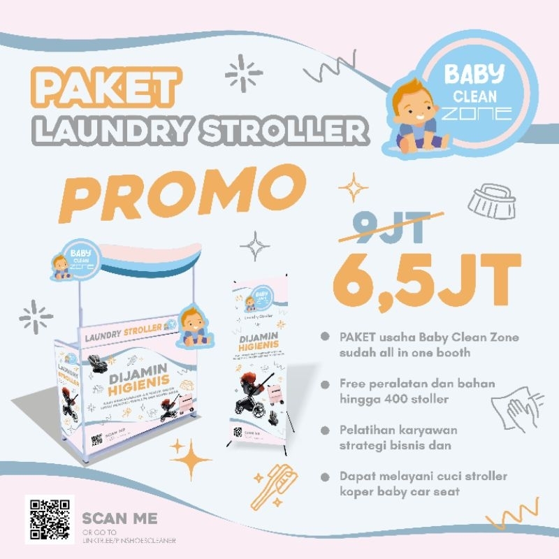 Laundry Stroller Koper Baby Car Seat Paket Usaha Cuci Stroller