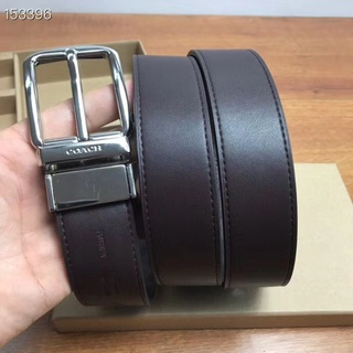 [Instant/Same Day] 64839  COACH original single new belt double-sided dual-purpose buckle can be twisted freely according to the style of the pants, simple and generous, very practical size 120 cm long 3.8 cm wide  108-CHB864839-6 nanpidai