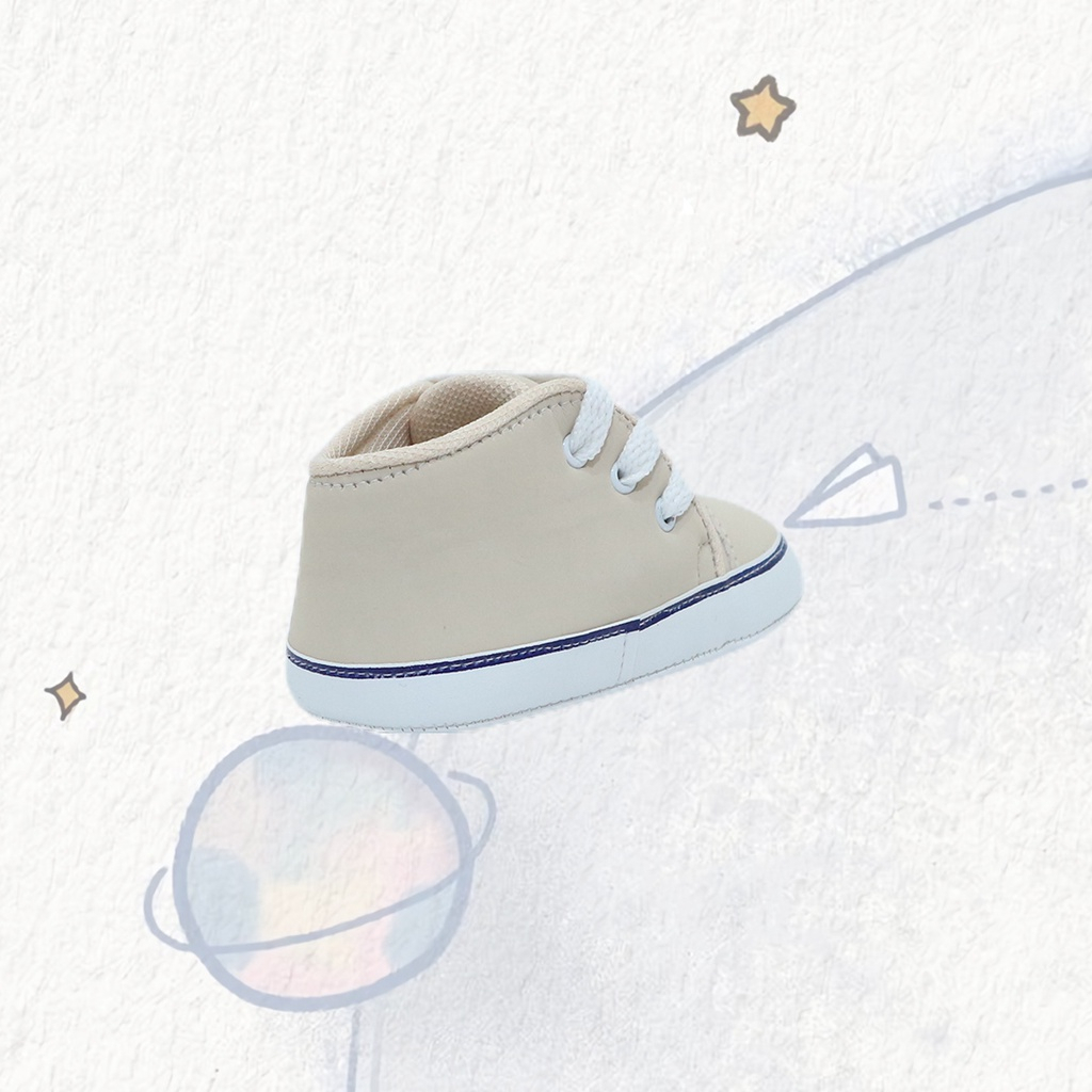 Me and Mon Baby Shoes Nicolo Series In Cream Sepatu Bayi 0-12 Bulan