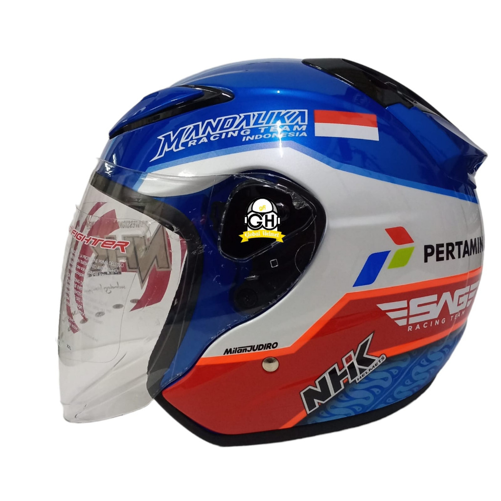 HELM NHK R6 HALF FACE GP EDITION MANDALIKA