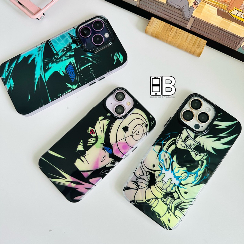 Naruto Aurora Hologram Frosted Bumper Case iPhone 11 12 13 14 PRO MAX