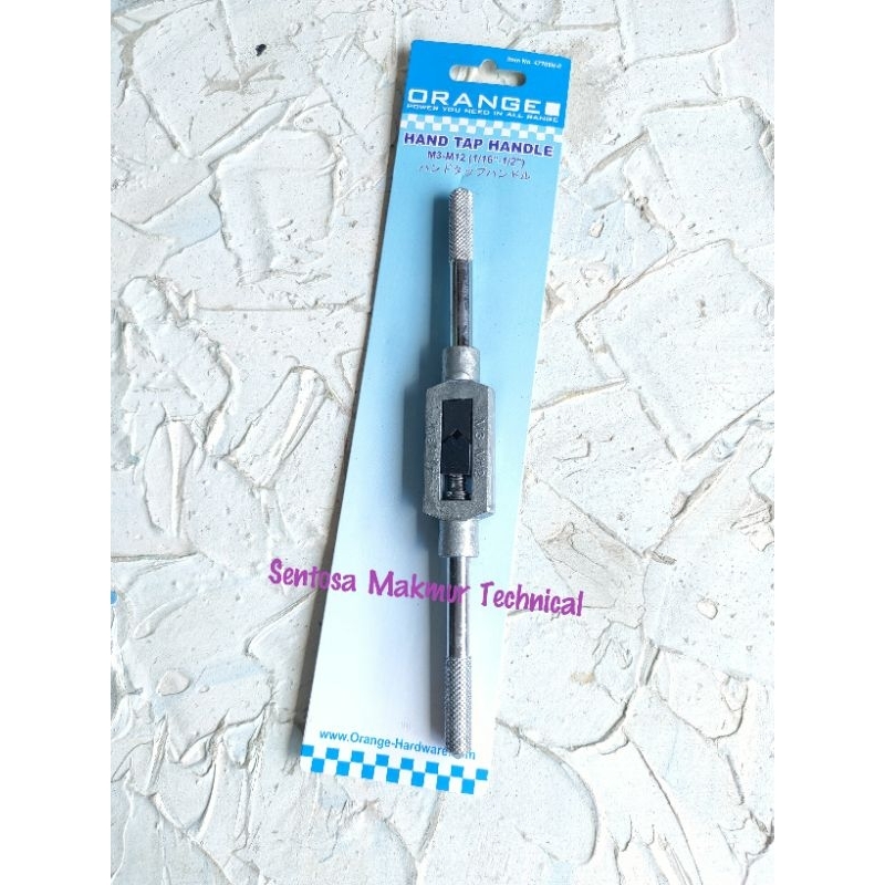 ORANGE M3 - M12 Gagang Hand Tap Baut Manual Handle 1/16 - 1/2 Inchi