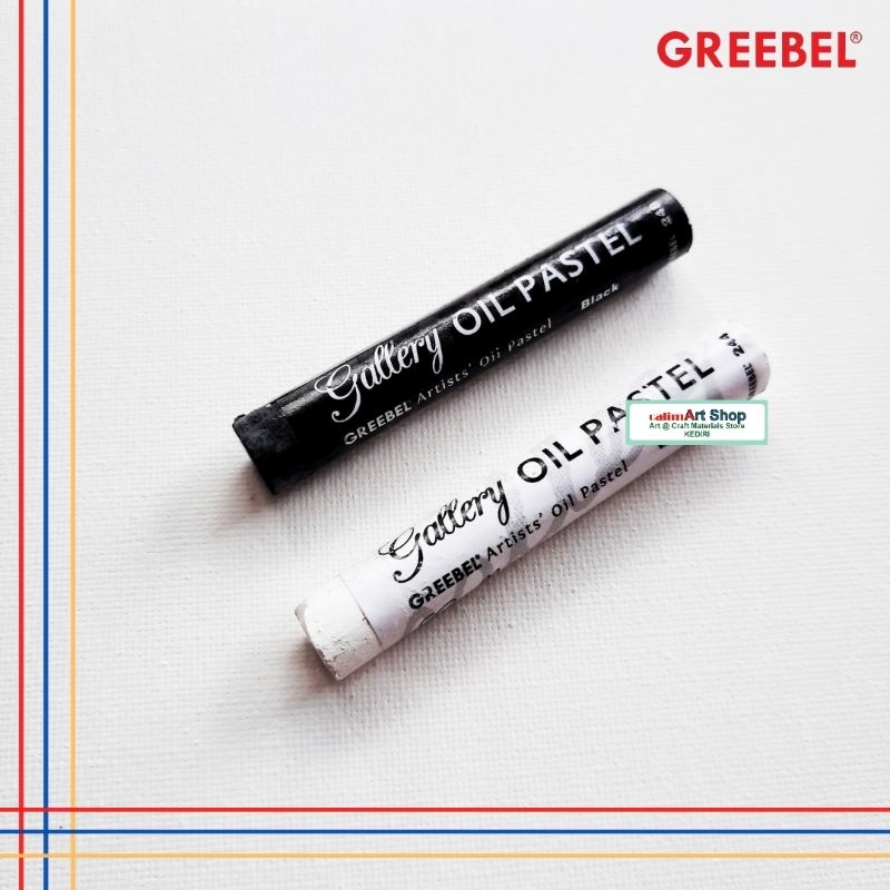 Crayon Grebeel Artist Hitam &amp; Putih 12 Warna