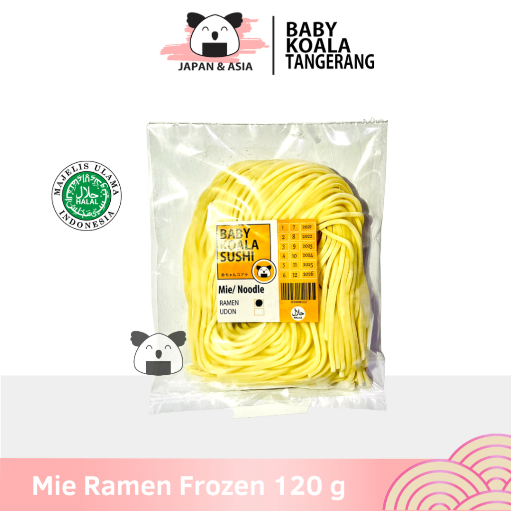 

MIE RAMEN Plain Frozen Tanpa Bumbu 120 g Halal.