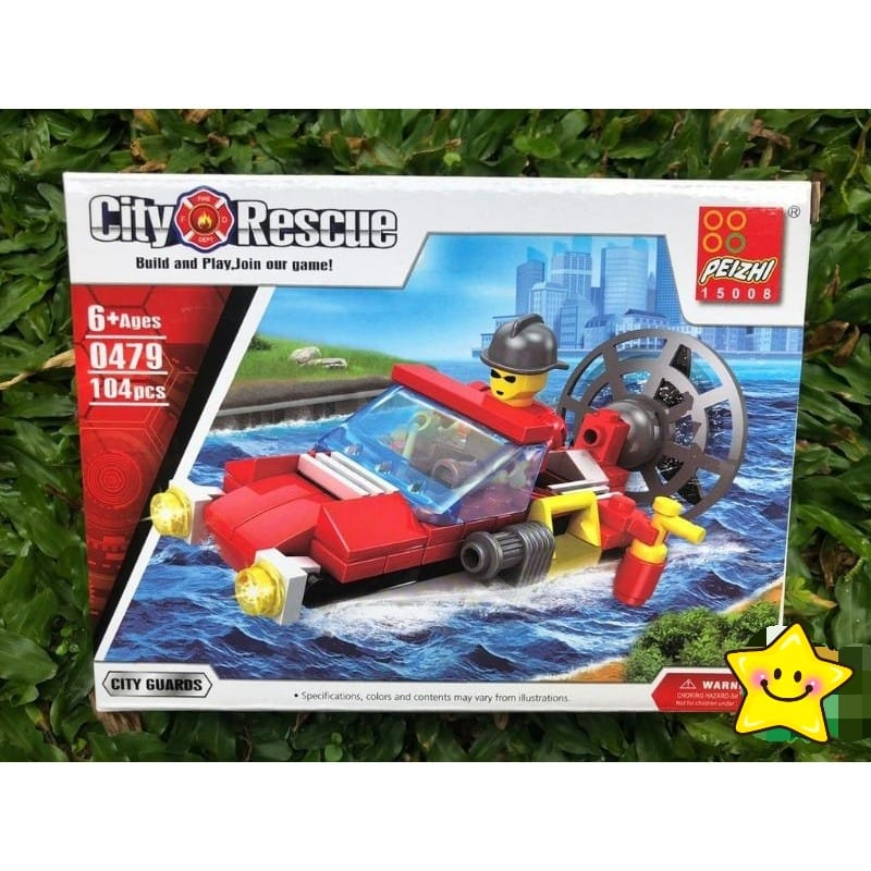 Mainan Anak Lego Pemadam Kebakaran / Lego Fire Fighter City Rescue