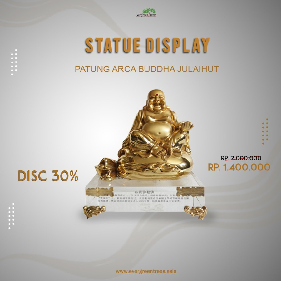 PATUNG BUDDHA JULAIHUT/ PATUNG ARCA BUDDHA JULAIHUT/ AKSESSORIS