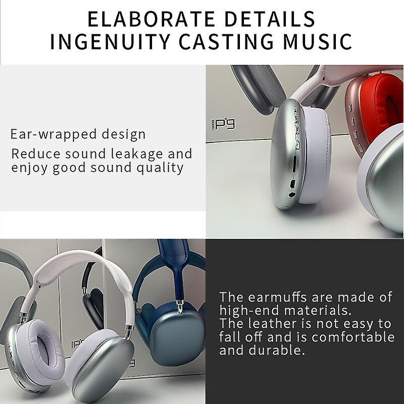 Headset Bluetooth P9 Macaron Headphone Wireless Stereo Bass AH053 - XOBOX