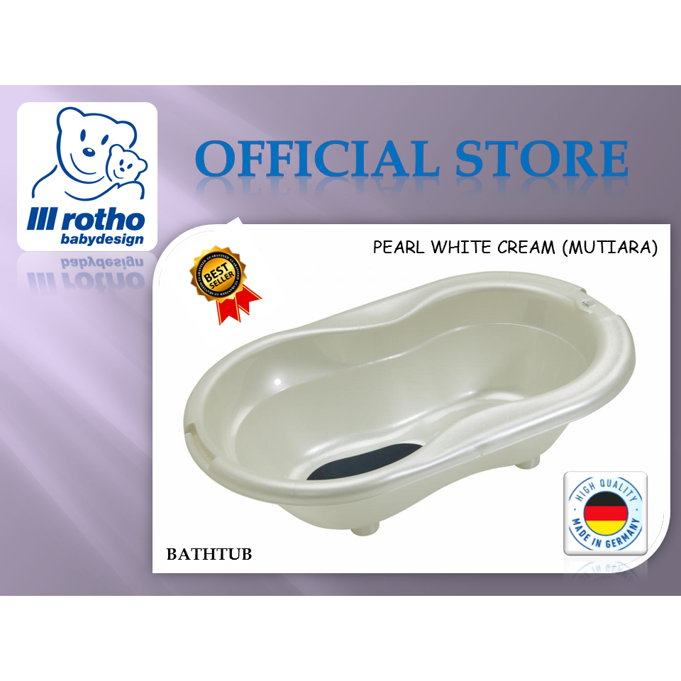 Rotho Bathtub - Pearl White Cream (Mutiara)
